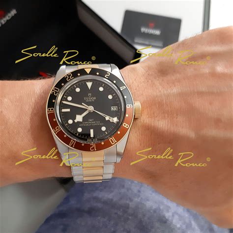 tudor black bay gmt acciaio oro|tudor black bay gmt price.